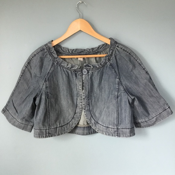 denim bolero shrug
